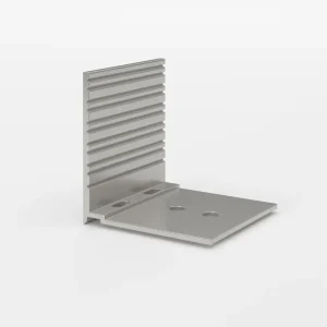 Abrutsch - und Haltewinkel Aluminium pressblank für 10mm Stegplatten