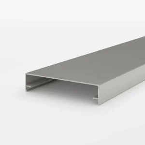 Alu Klemmdeckel 60mm breit - eloxiert silber