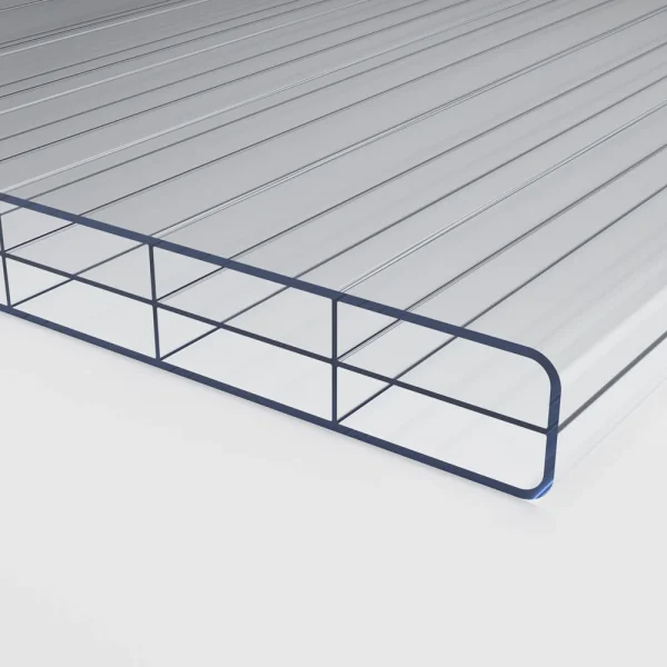 Doppelstegplatten 16 mm Polycarbonat 3-Fach Struktur klar/farblos 2