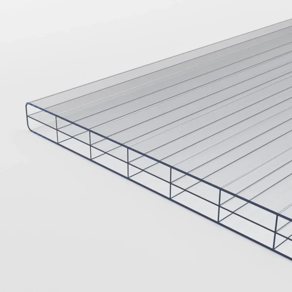 Doppelstegplatten 16 mm Polycarbonat 3-Fach Struktur klar/farblos 3