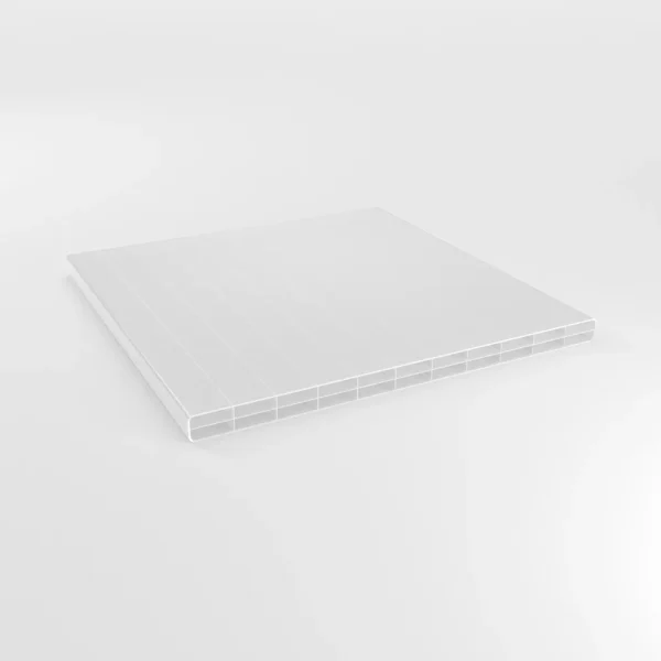 Doppelstegplatten 16 mm Polycarbonat 3-Fach Struktur opal/weiß 4