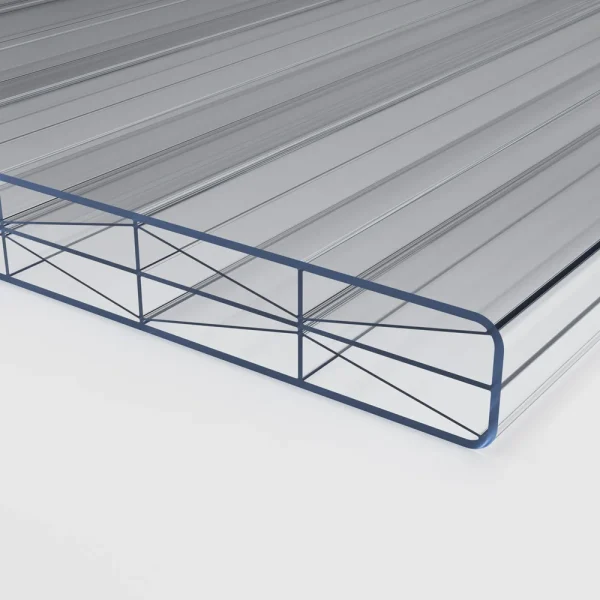 Doppelstegplatten 16 mm Polycarbonat X-Struktur klar/farblos 2