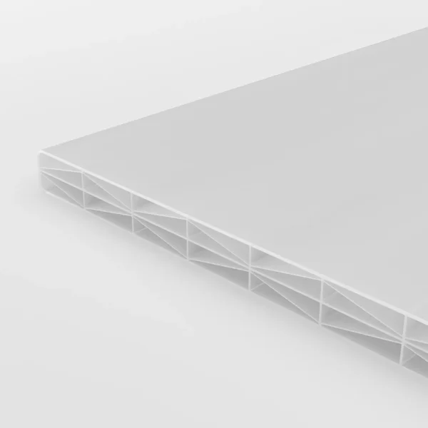 Doppelstegplatten 16 mm Polycarbonat X-Struktur opal/weiß 3