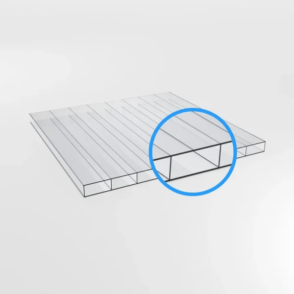 Doppelstegplatten 16mm Acrylglas klar/farblos