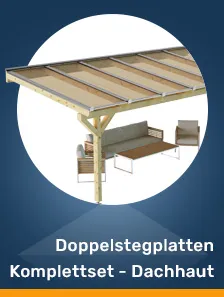 Doppelstegplatten Komplettset - Dachhaut