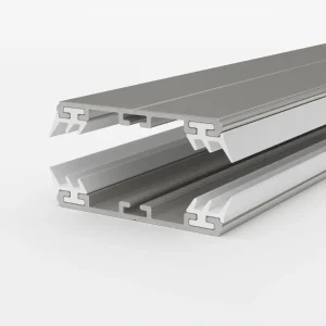 Universal Durchschraubprofil Alu-Alu für Stegplatten – 60 mm breit